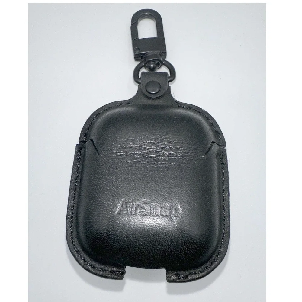 Twelve South AirSnap Leather Case Apple AirPods 2nd‎ Gen Black Swivel Clip 29-16
